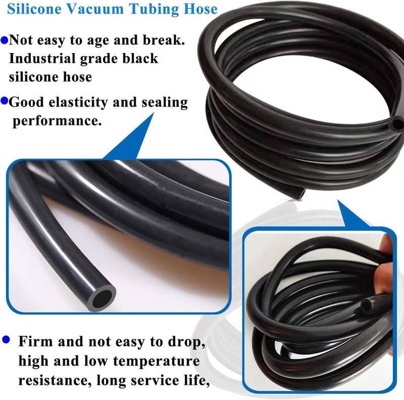 Tnisesm خرطوم فراغ 6 قدم للسيارات 1/8"ID عالي الأداء 130PSI مجموعة خرطوم سيليكون - Image 4